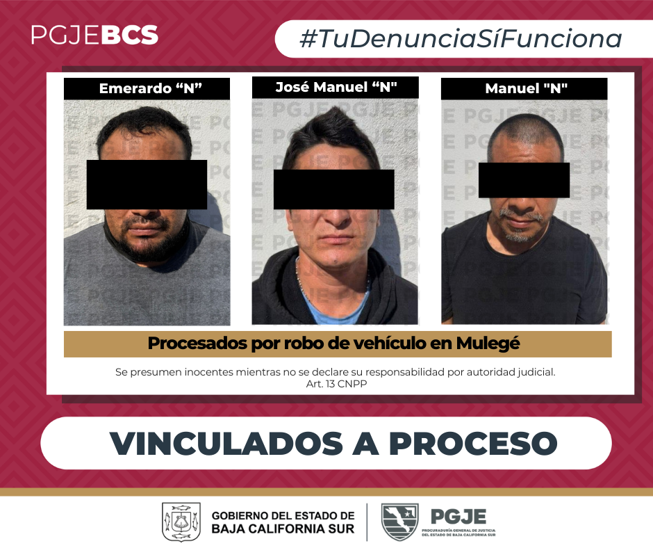 Cae banda por robo de camioneta en Mulegé; los vinculan y permanecerán ...
